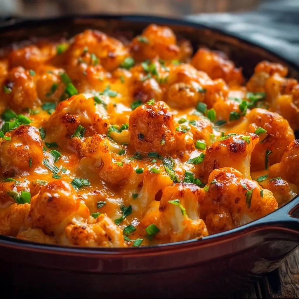 Buffalo Cauliflower Casserole
