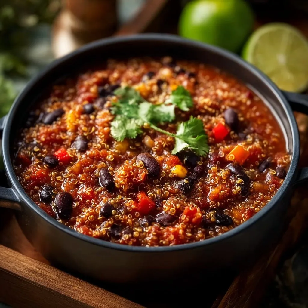 One-Pot Quinoa and Black Bean Chili