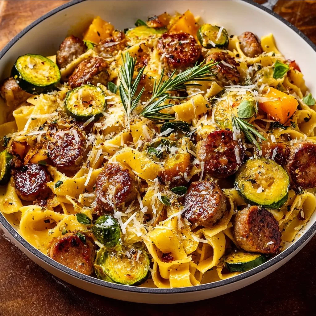 Autumn Sausage Pasta Squash: Your New Amazing 25-Min Fall Favorite