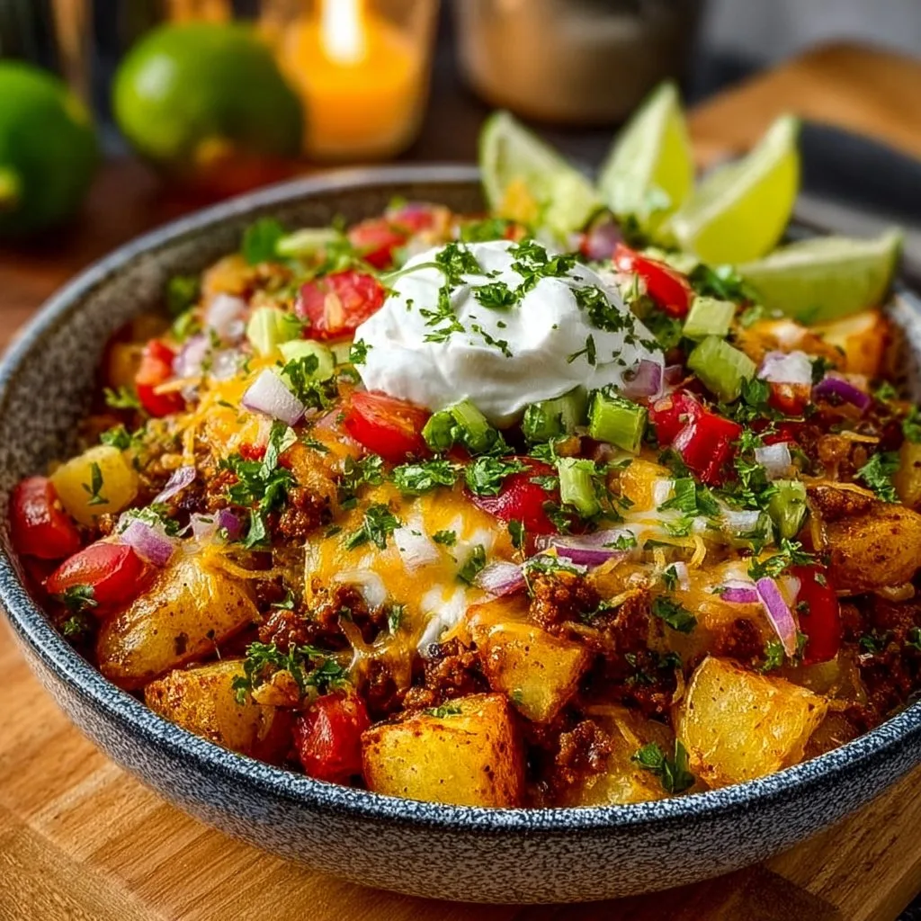 Loaded Potato Taco Bowl