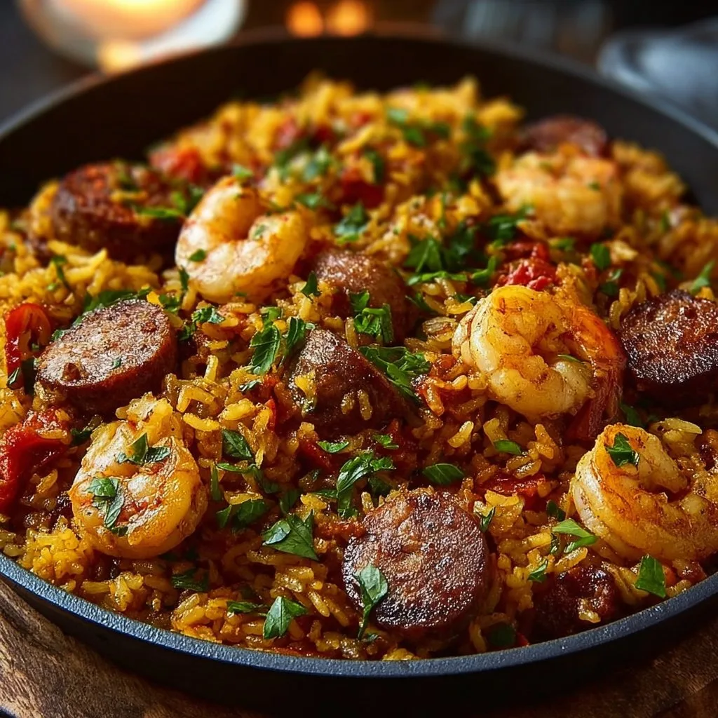 Shrimp Sausage Dirty Rice
