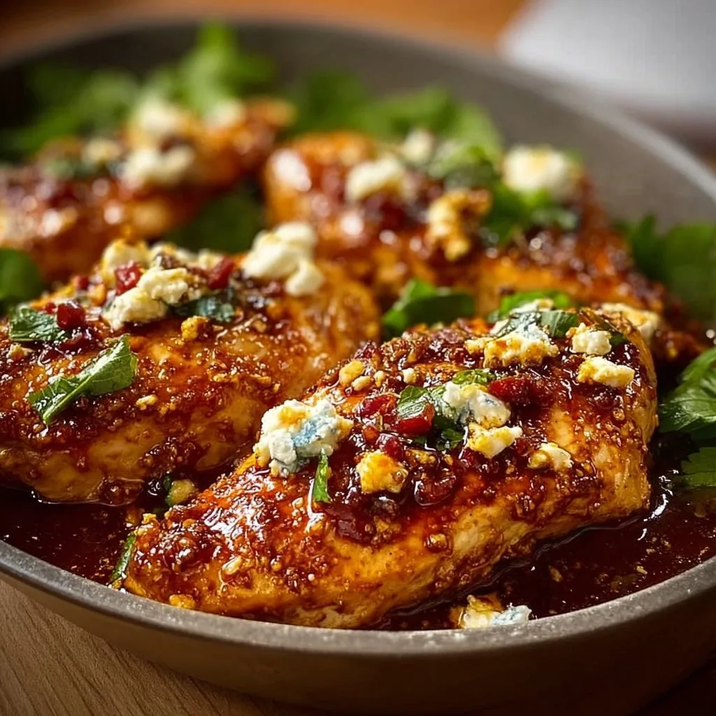 Hot Honey Infused Feta Chicken