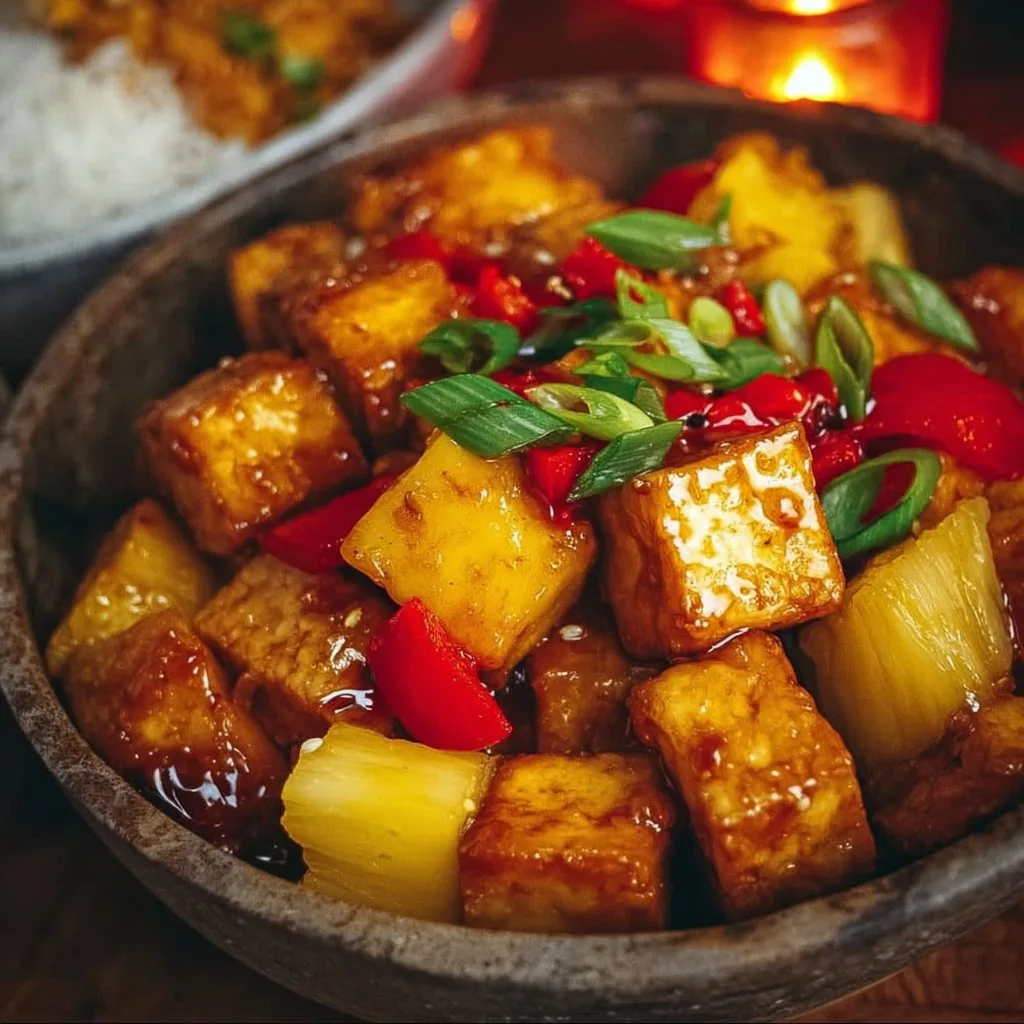 Vegan Pineapple Tofu