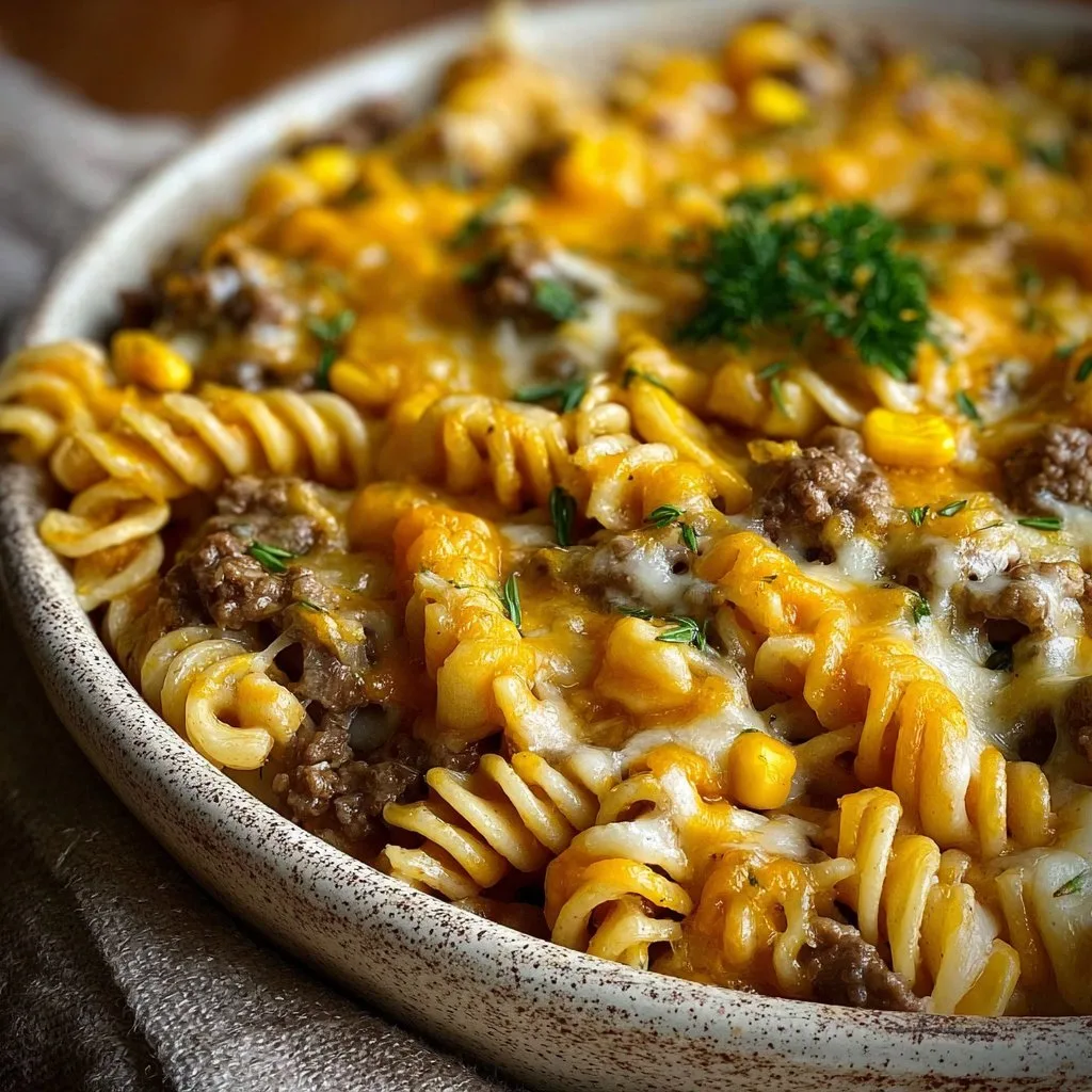 Loaded Cheddar Ranch Beef and Sweet Corn Rotini Bake 4 Loaded Cheddar Ranch Beef and Sweet Corn Rotini Bake