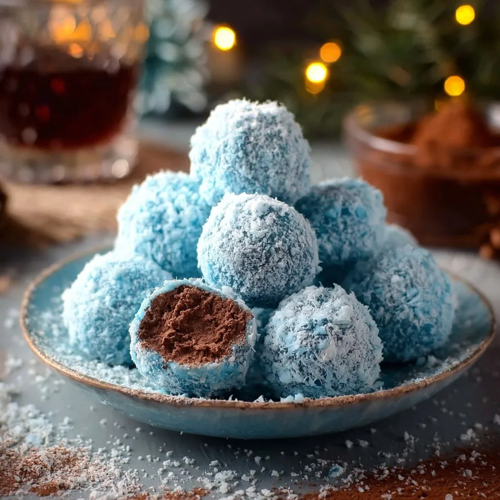 Blue Christmas Truffles