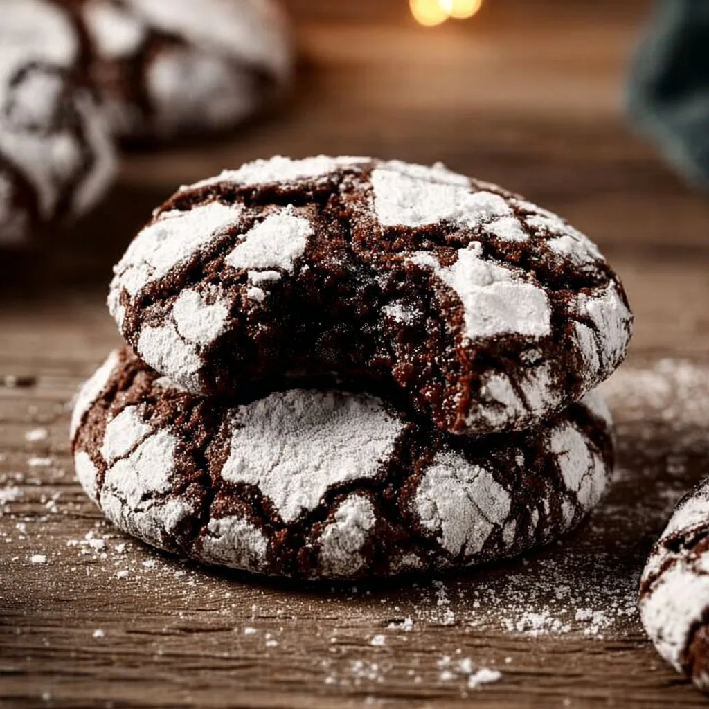 Chocolate Crinkle Cookies