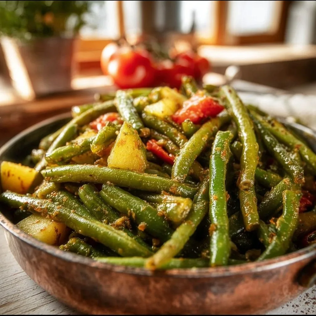 Greek Green Beans Fasolakia
