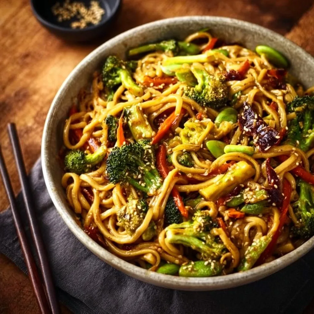 Vegetable Noodle Stir Fry 4 Vegetable Noodle Stir Fry