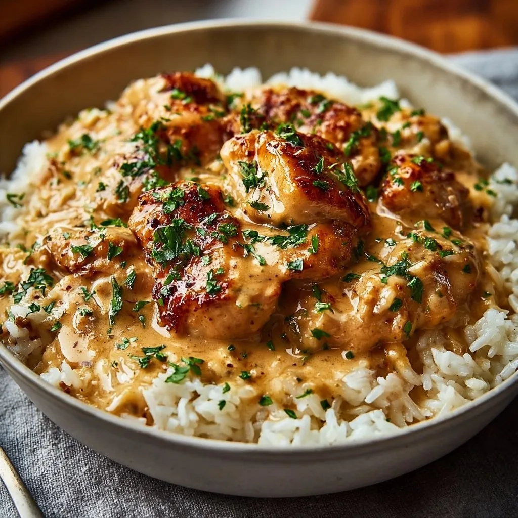 Best Smothered Chicken and Rice Recipe