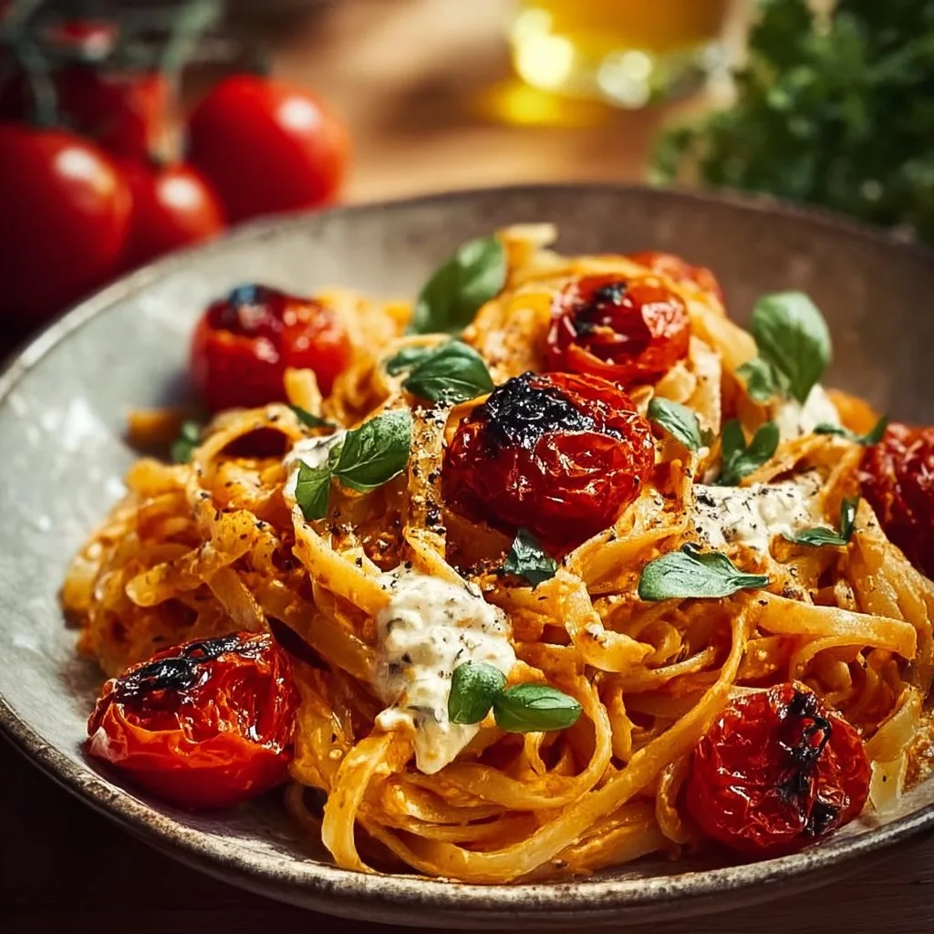 Creamy Roasted Tomato and Garlic Pasta Sauce 4 Creamy Roasted Tomato and Garlic Pasta Sauce