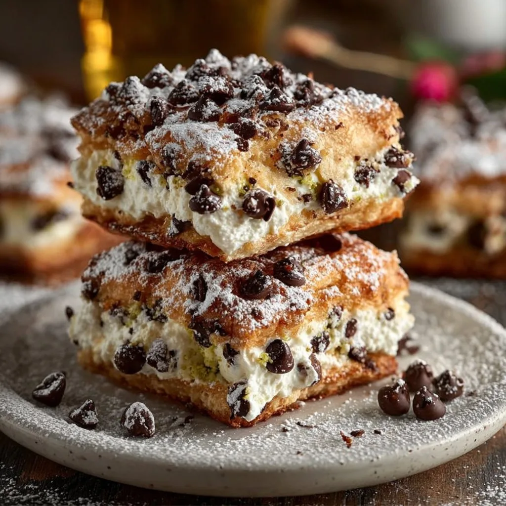 Classic Cannoli Squares