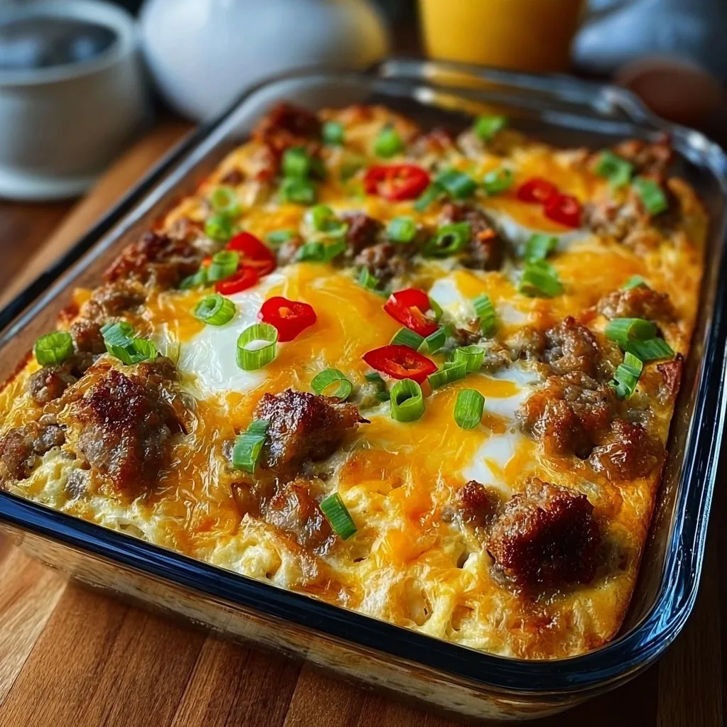 Make This Hearty Sausage and Egg Casserole for Breakfast Today!