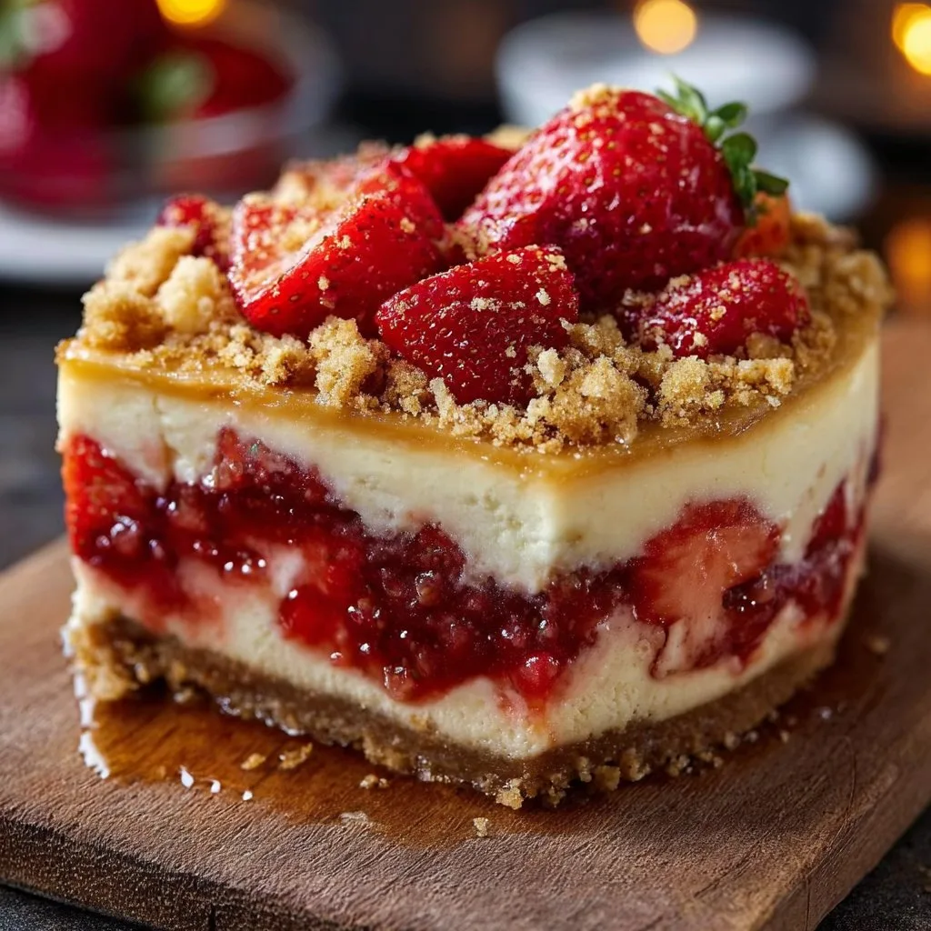 Strawberry Crunch Cheesecake