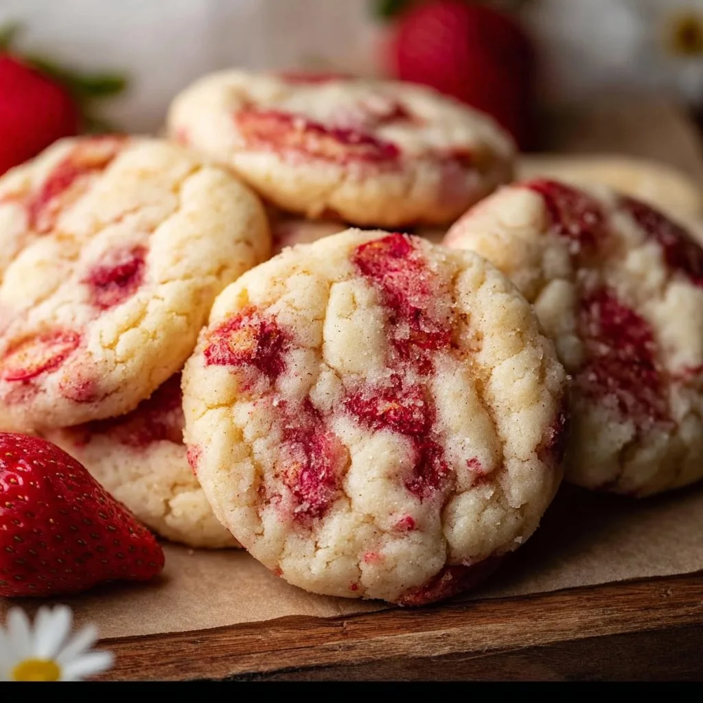 Strawberry Cheesecake Cookies
