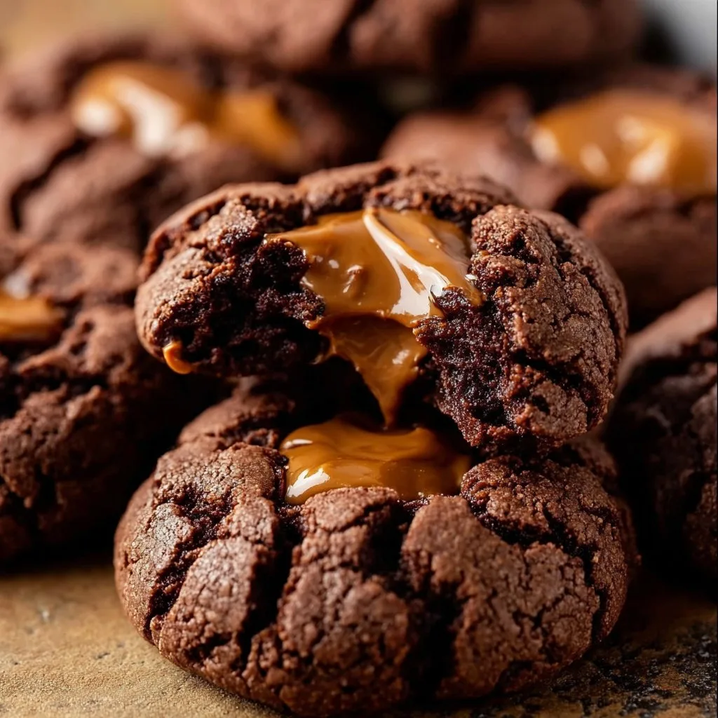 Chocolate Peanut Butter Lava Cookies