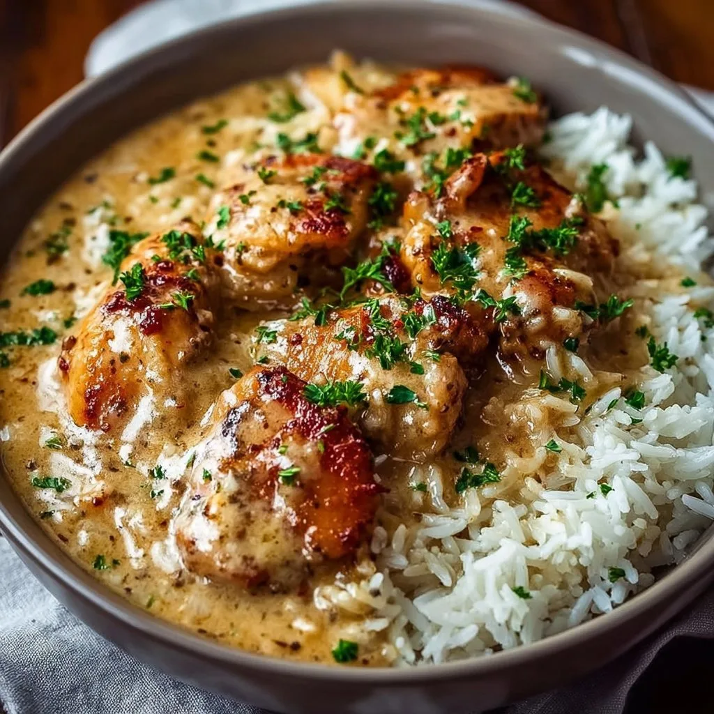 Best Smothered Chicken and Rice Recipe