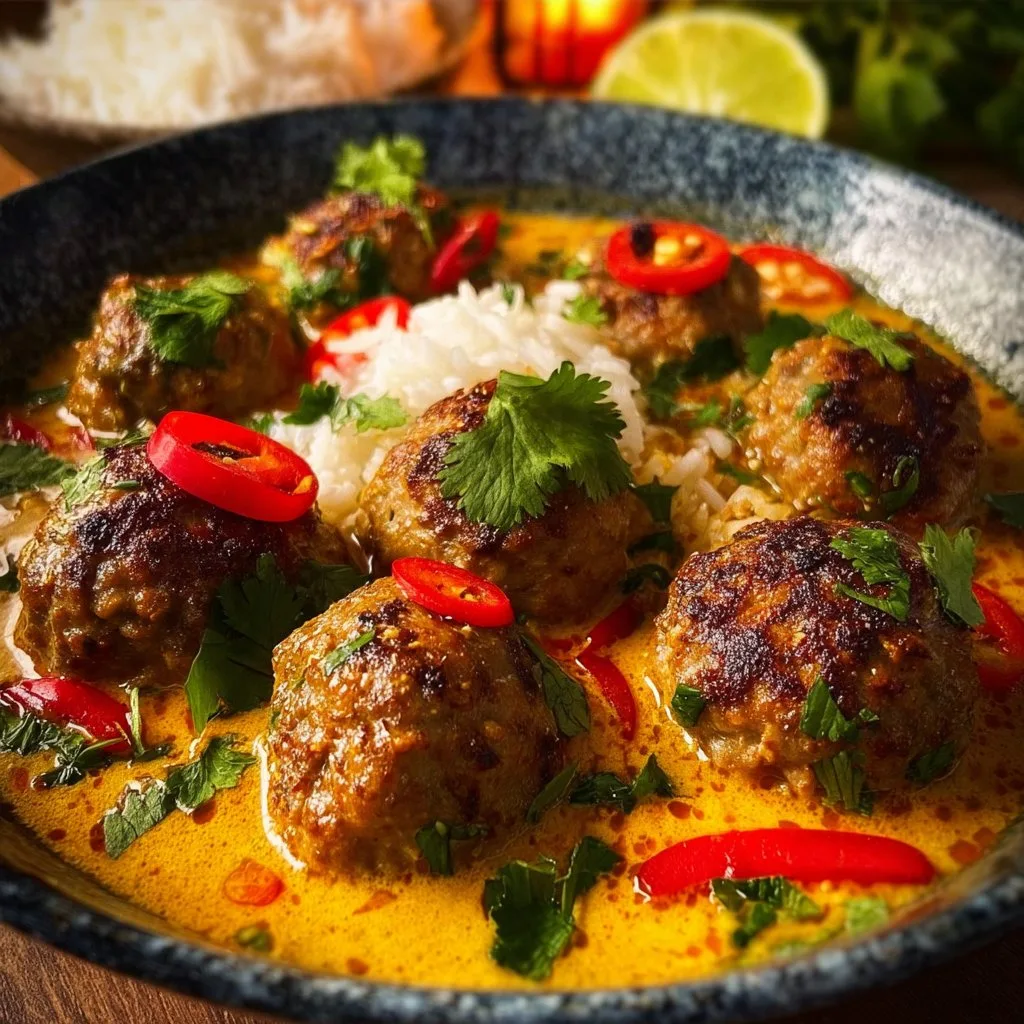 Thai Coconut Curry Meatballs