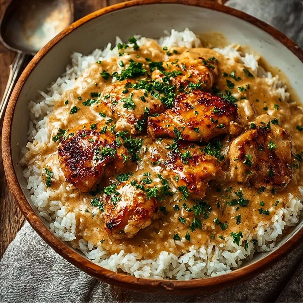 Best Smothered Chicken and Rice Recipe