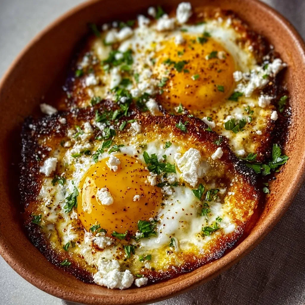 Crispy Feta Fried Eggs