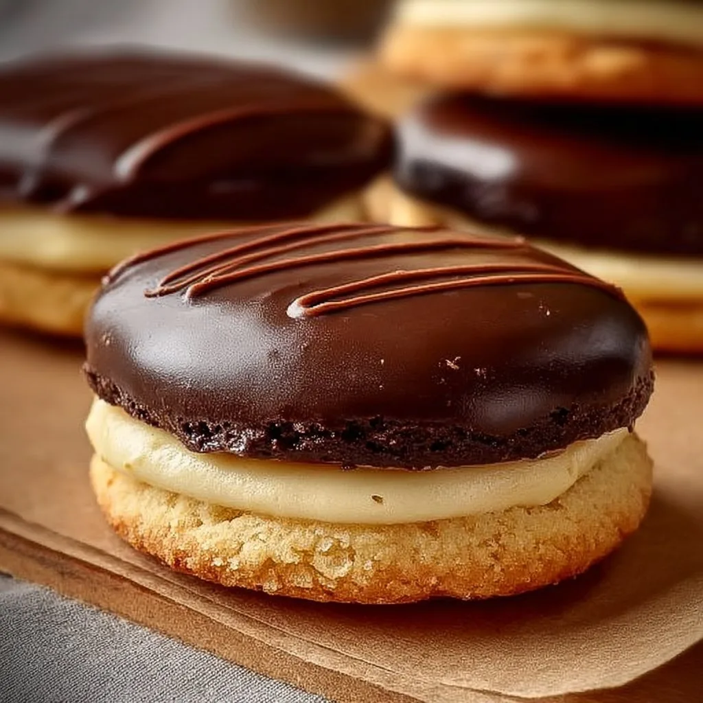 Boston Cream Pie Cookies