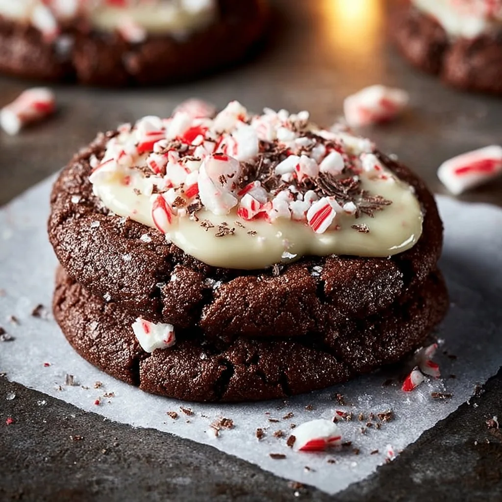 Easy Chocolate Peppermint Cookies