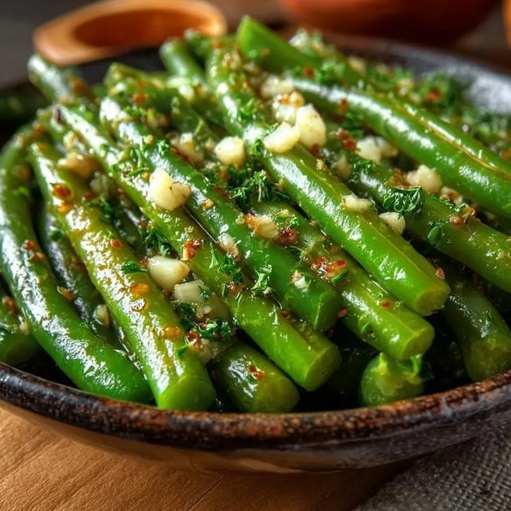 Delicious Savory Garlic Butter Green Beans