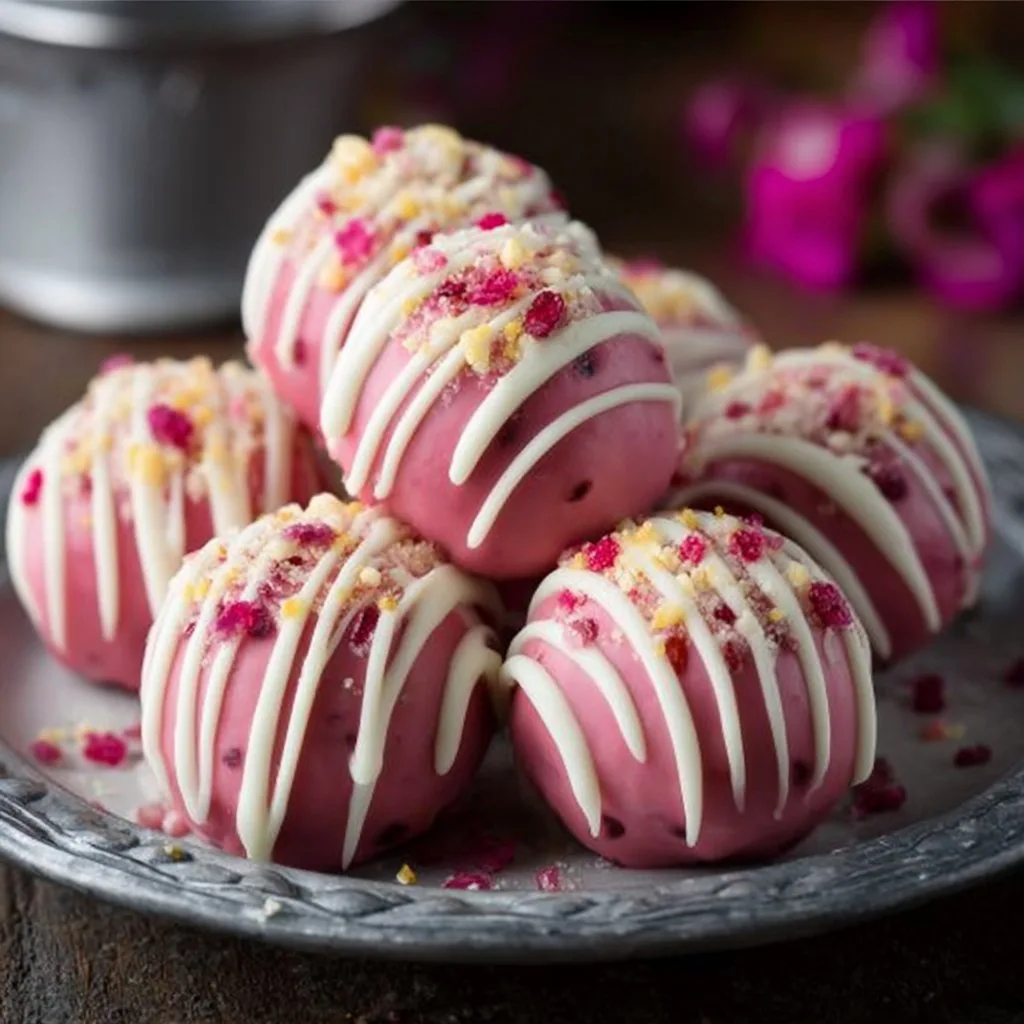 Strawberry Cheesecake Truffle Balls Recipe