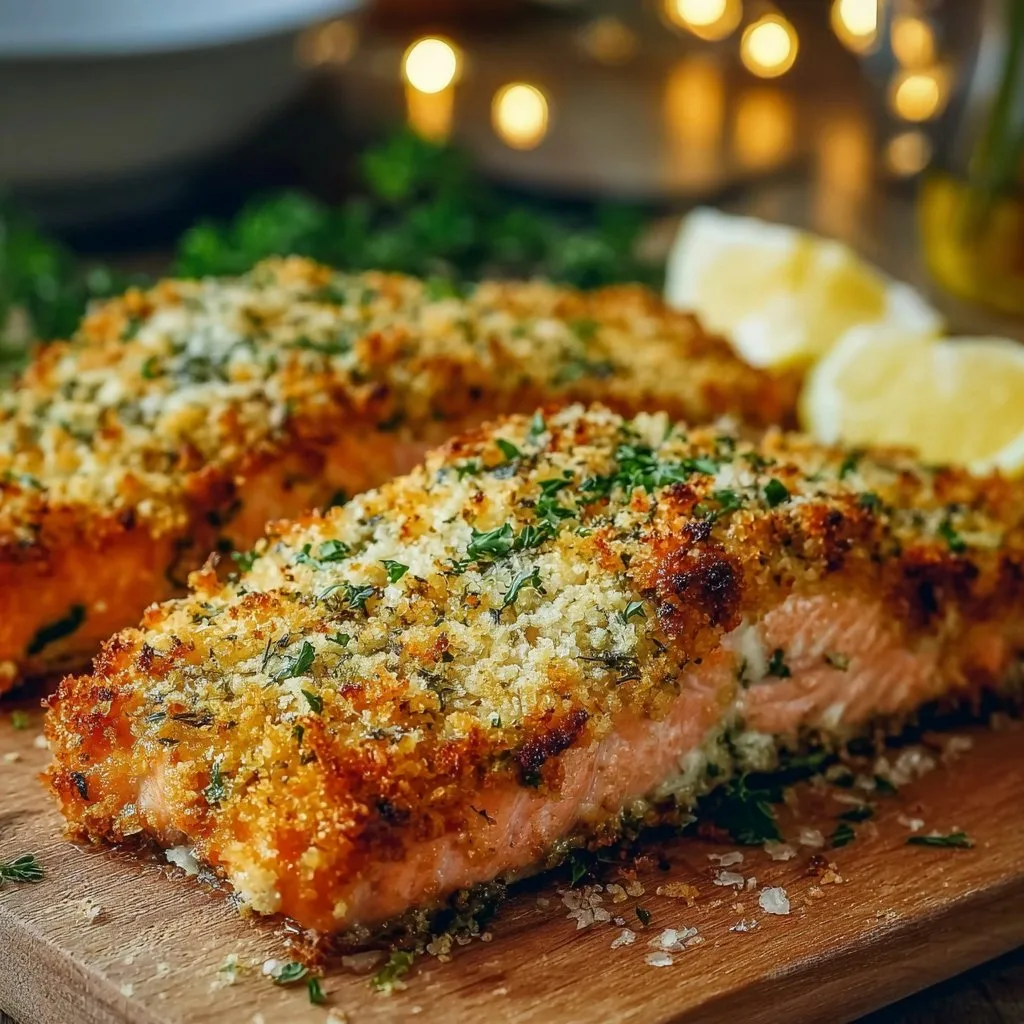 Crispy Baked Parmesan Crusted Salmon