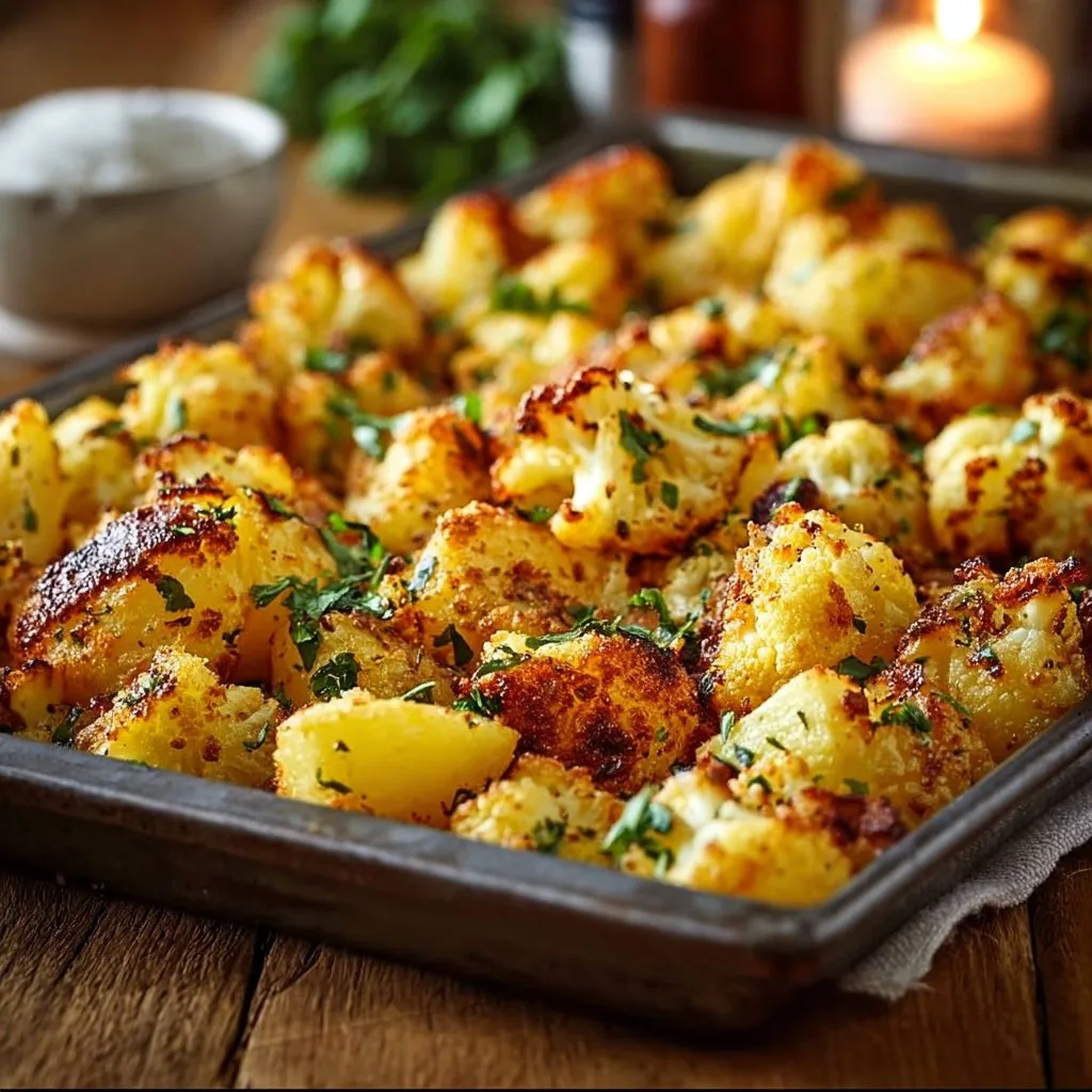 Sheet Pan Potato Cauliflower