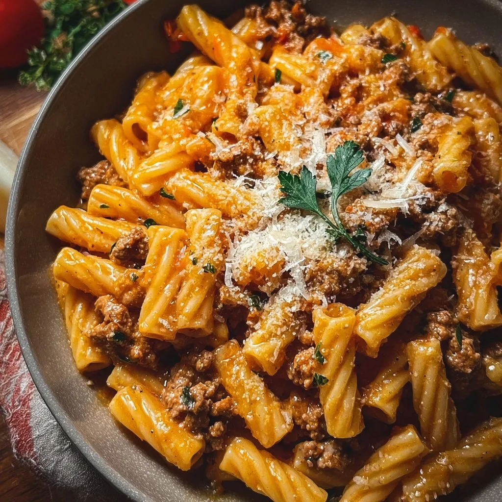 Cheesy Ground Turkey Pasta