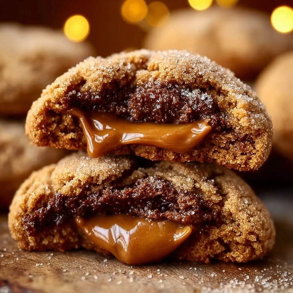 Stuffed Biscoff Butter Lava Cookies