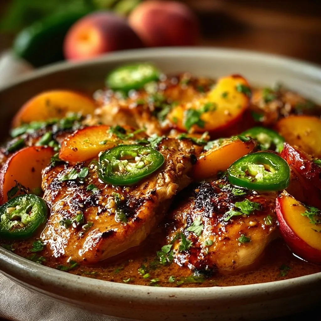 Jalapeno Peach Chicken