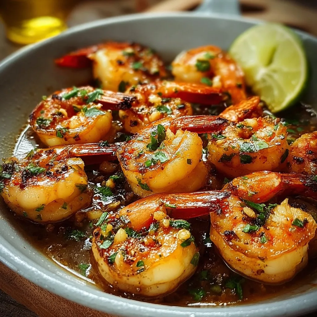 Hawaiian Garlic Shrimp