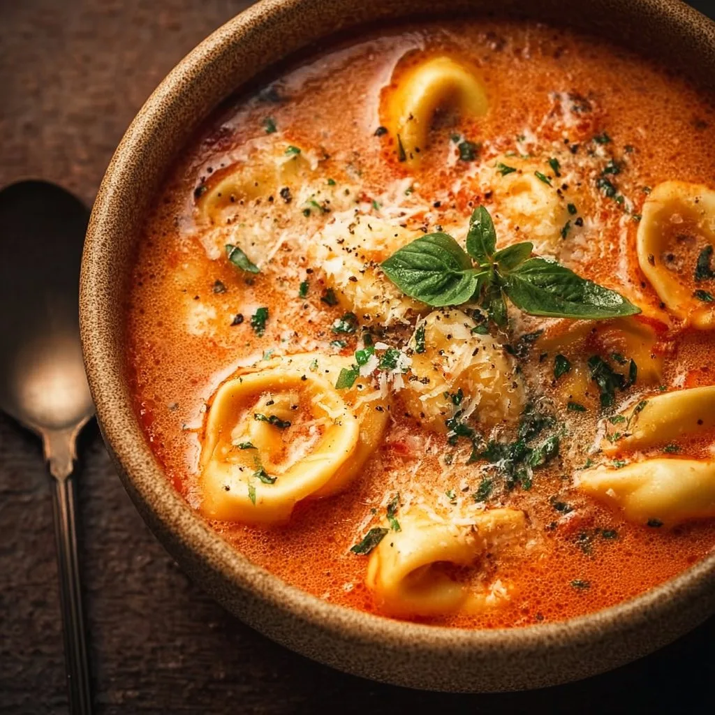 Simple Tomato Tortellini Soup 4 Simple Tomato Tortellini Soup