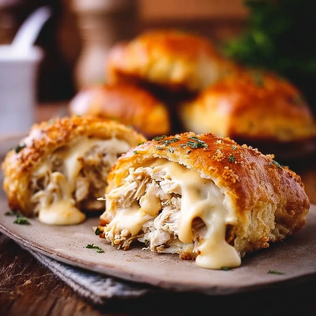 Creamy Chicken Crescent Roll-Ups