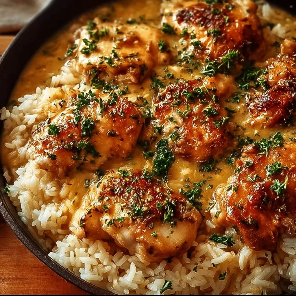 Best Smothered Chicken and Rice Recipe