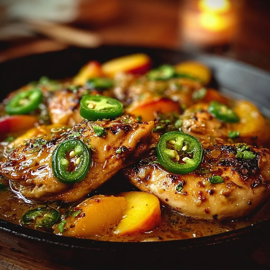Jalapeño Peach Chicken