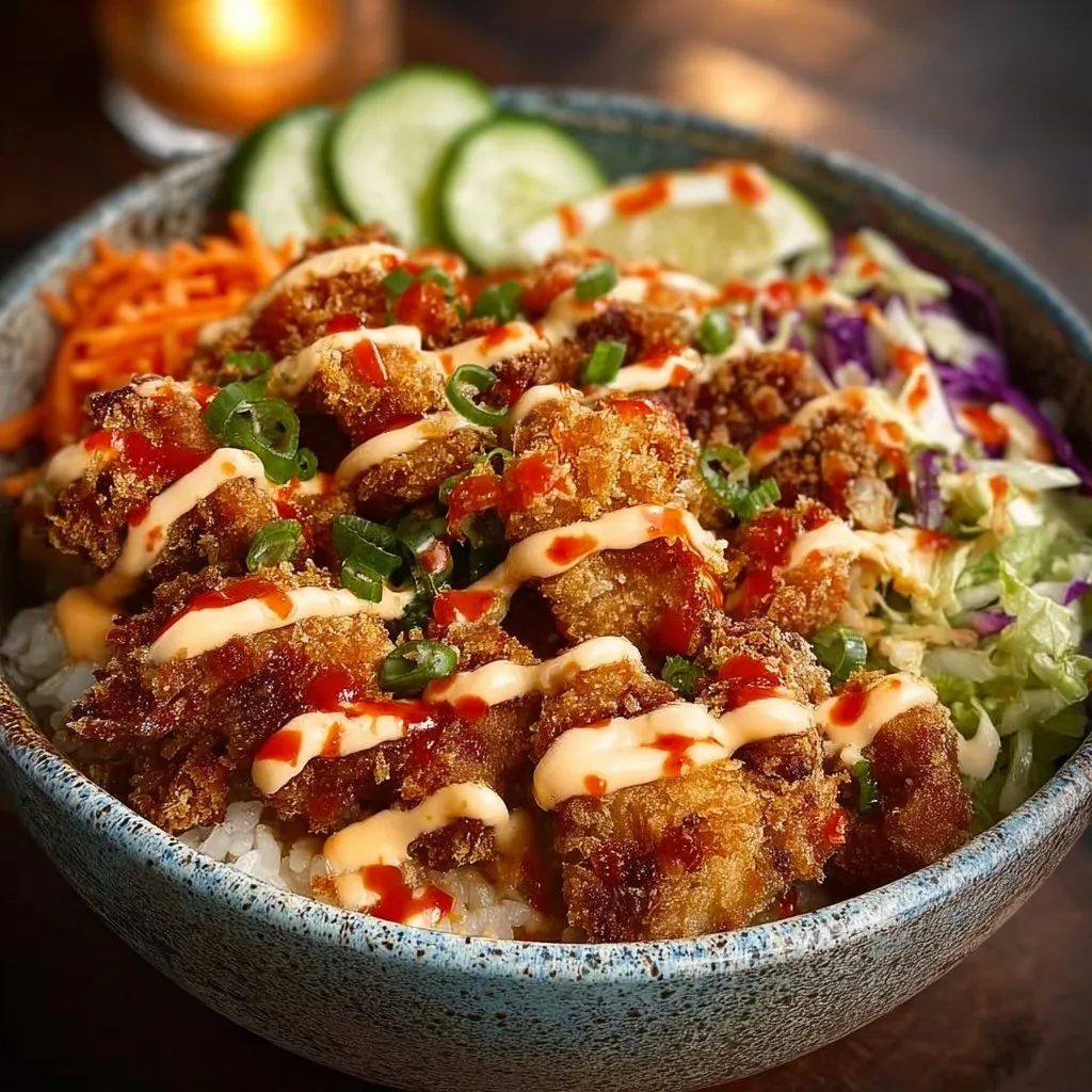 Crispy Bang Bang Chicken Bowl