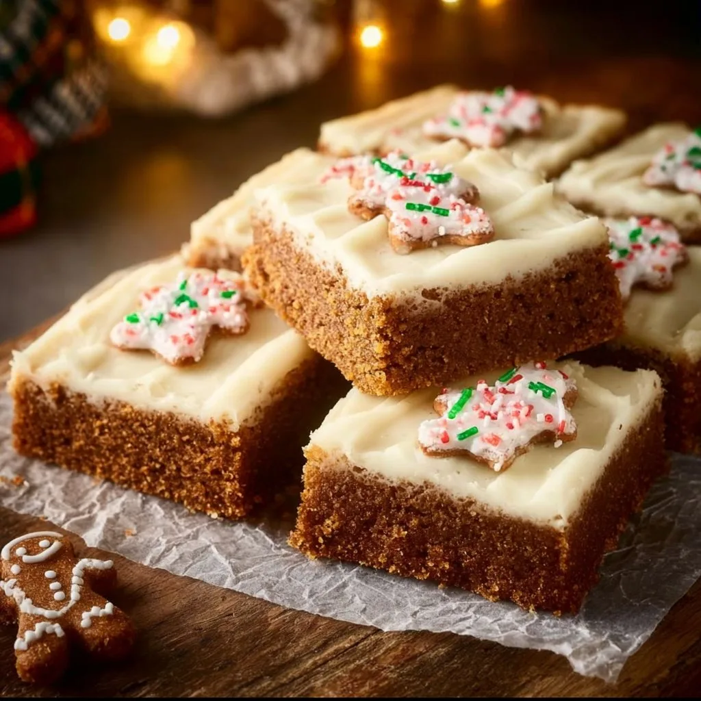 Gingerbread Cookie Bars