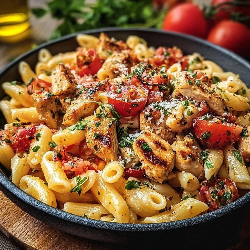 Bruschetta Chicken Pasta: Fresh & Flavorful