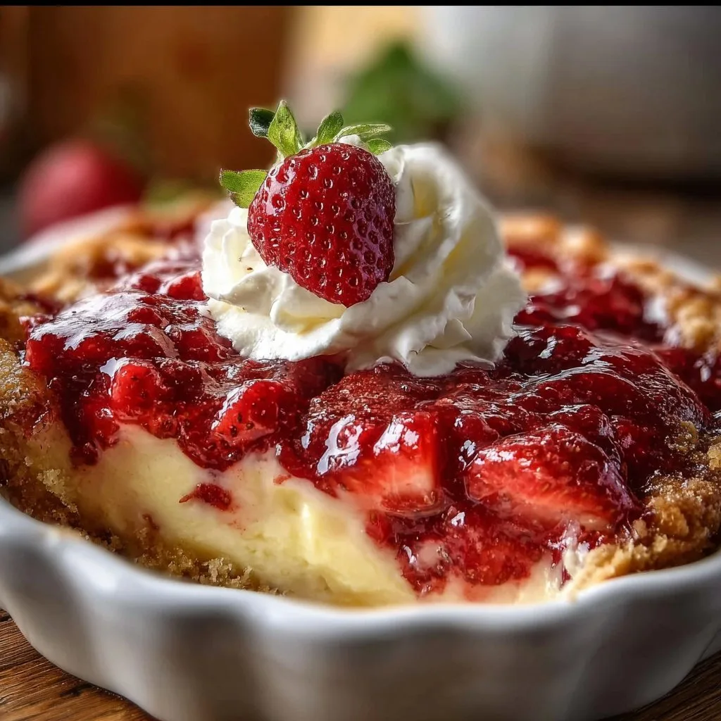 Strawberry Cheesecake Dump Cake
