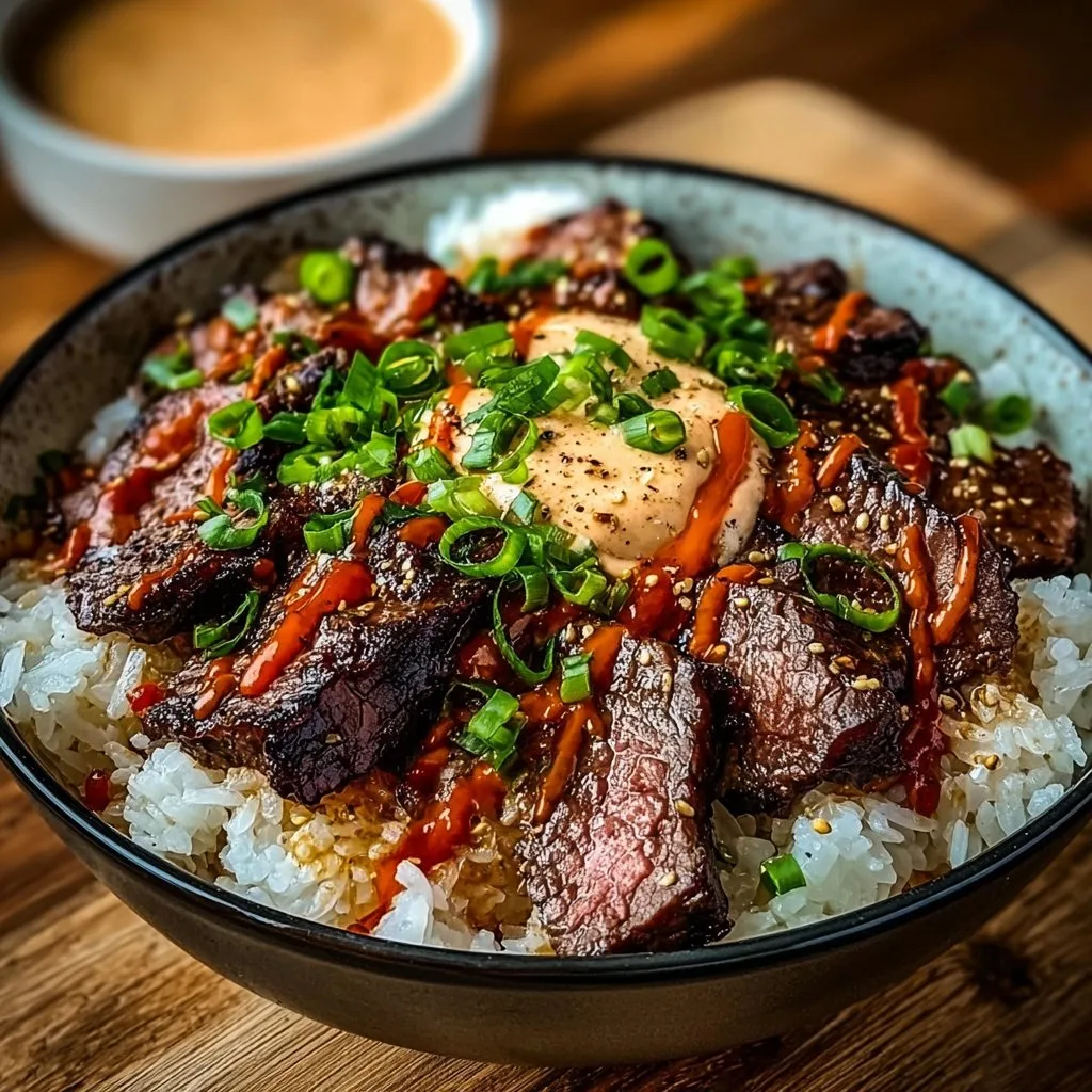 Korean BBQ Steak Rice Bowls