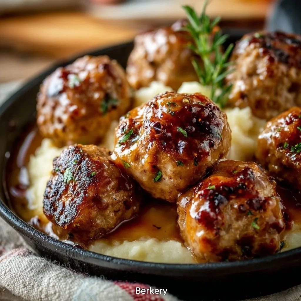 Healthy Apple Cider Turkey Meatballs