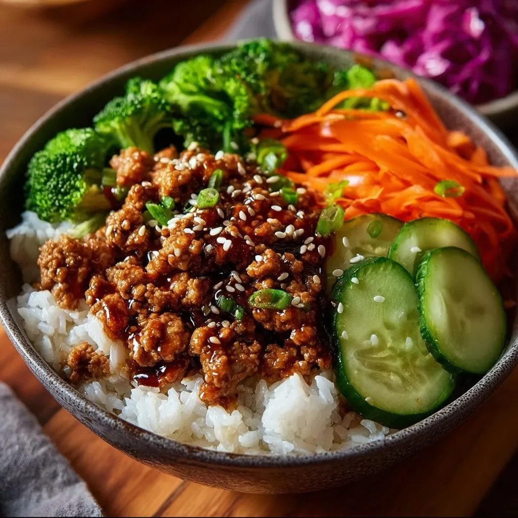 Teriyaki Ground Turkey Bowl