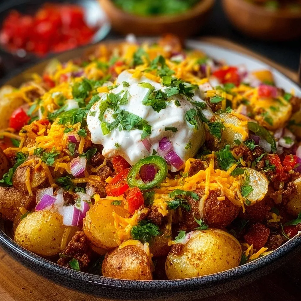Loaded Potato Taco Bowl
