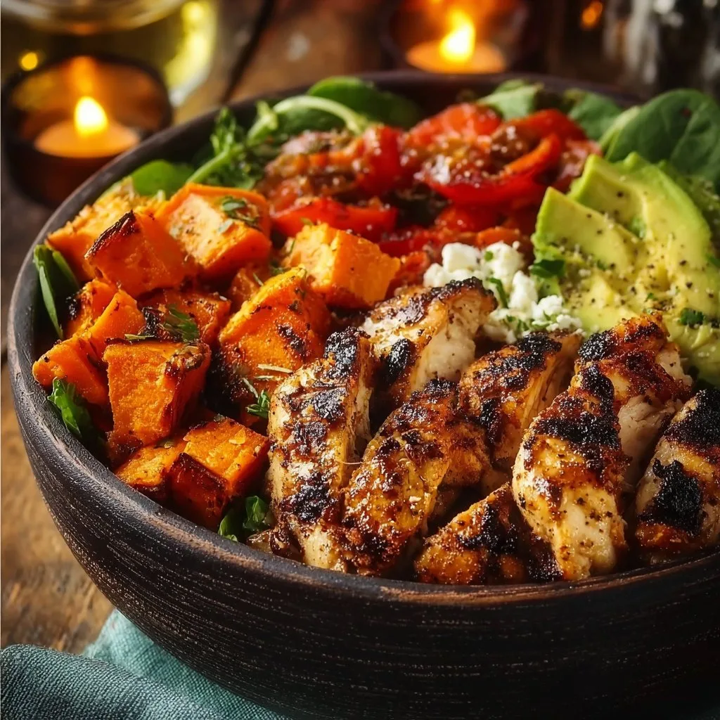 Grilled Chicken & Sweet Potato Bowl