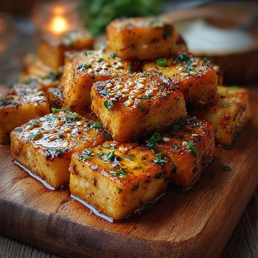 Crispy Garlic Butter Tofu Bites