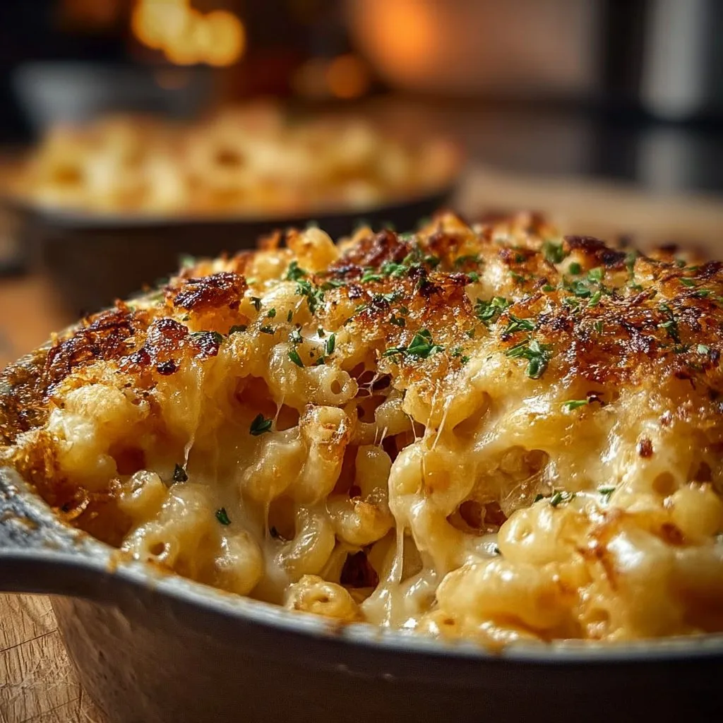 French onion soup mac and cheese