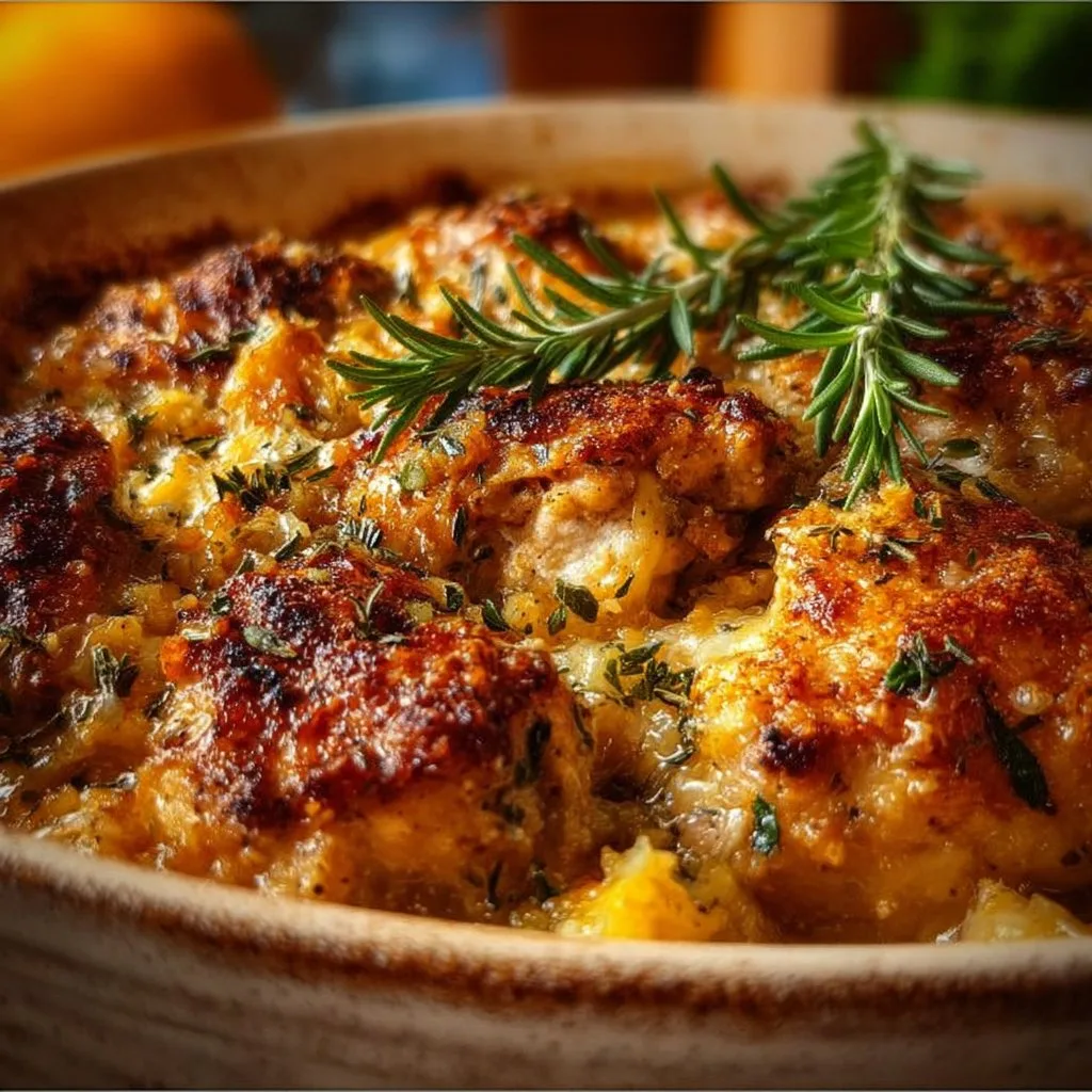 Savory Baked Herb Chicken Casserole