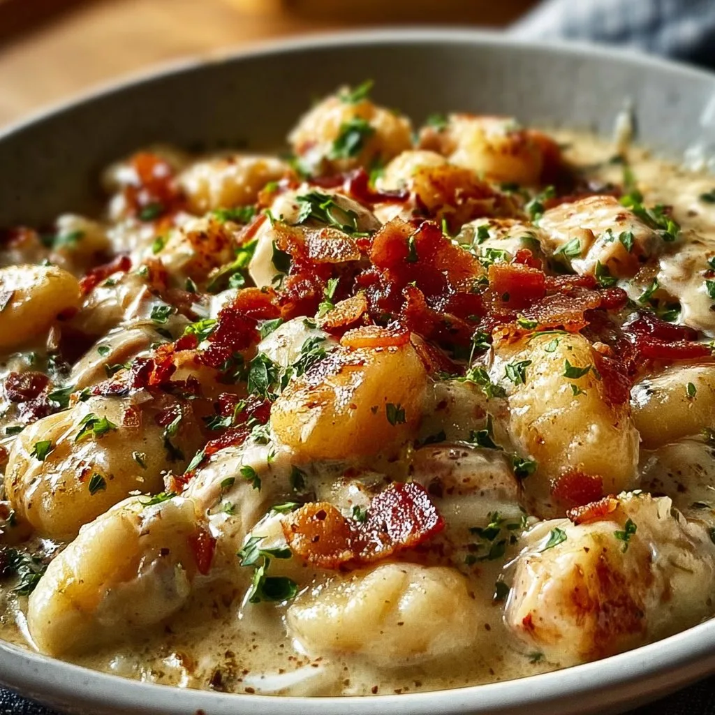 Creamy Crack Chicken Gnocchi